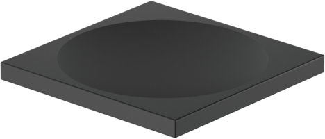 Dornbracht Mem Seifenhalter 84410780-33 Standmodell, Ausladung 120 mm, schwarz matt