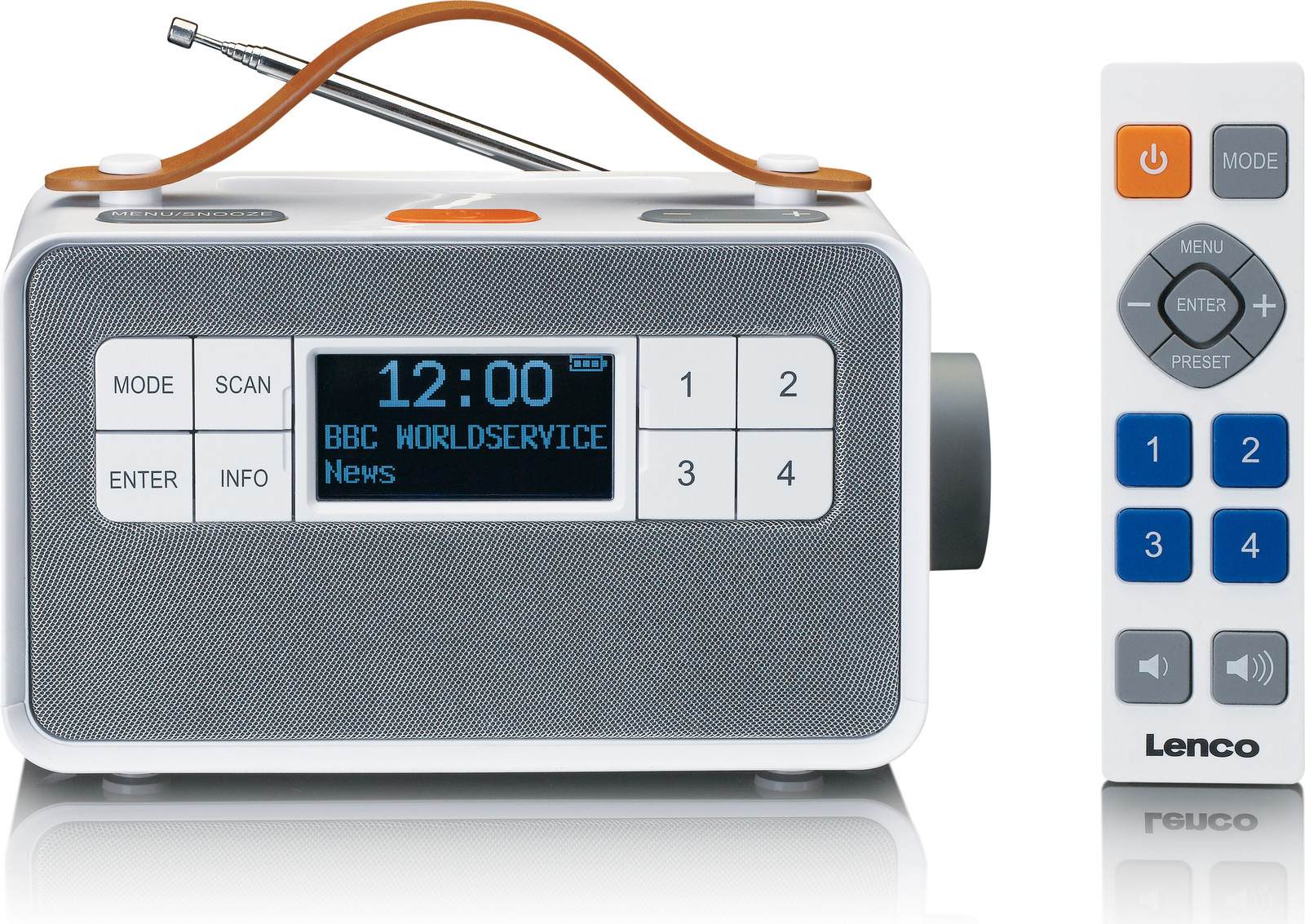Lenco DAB+ Radio PDR-065WH