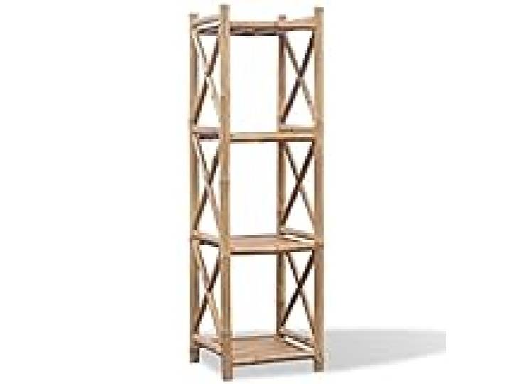 Étagère armoire meuble design à 4 paliers en bambou beige 2702011/2