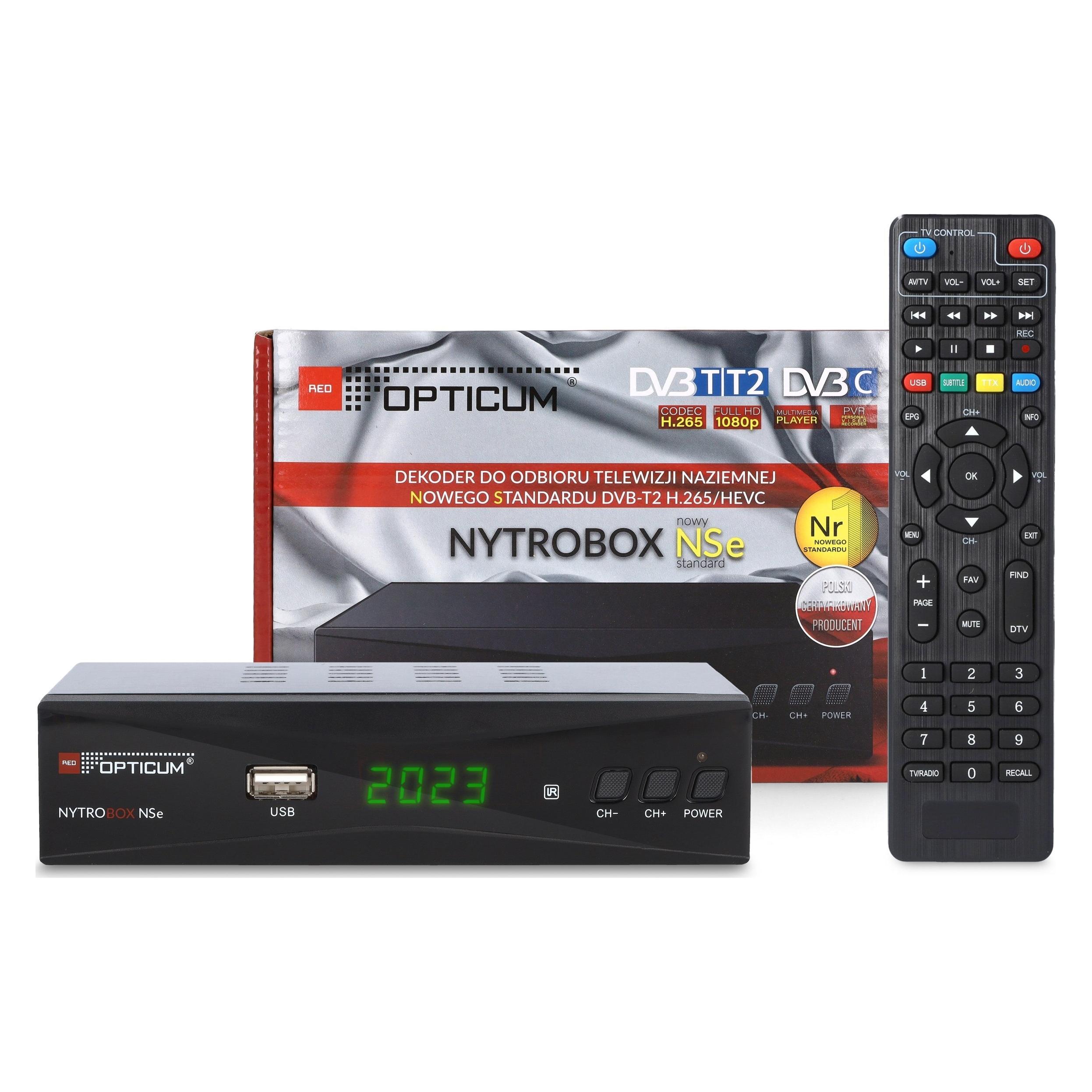 Opticum Nytrobox NSe DVB-T2/C H.265 (DVB-C, DVB-T2) (Nytrobox NSe)
