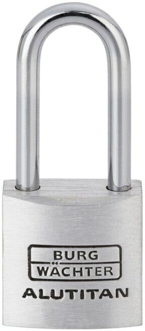 Burg-Wächter Cadenas Alutitan 770 HB 20 26 SB Aluminium massif titane (36011)