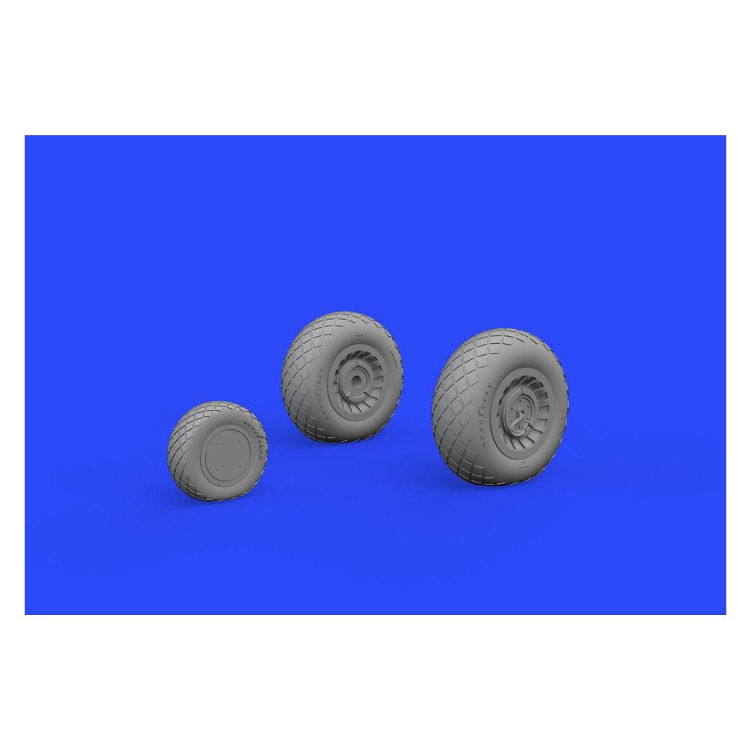 Eduard B-25 wheels for Hasegawa (672206)