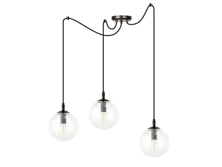 Hängeleuchte Gigi, Schwarz, Metall, Glas, 42x200x200 cm, RoHS, CE, Lampen & Leuchten, Innenbeleuchtung, Hängeleuchten, Pendelleuchten