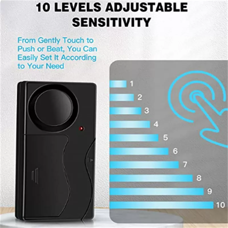 INF Alarme de vibration sans fil avec télécommande 110 dB