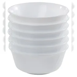 Bormioli Rocco Schälchen Ebro, Opal-Hartglas, ø 12.5 cm, stoßfest, weiß, 6 Stück