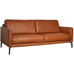 Sormani Sofa Latina Leder Braun Cognac