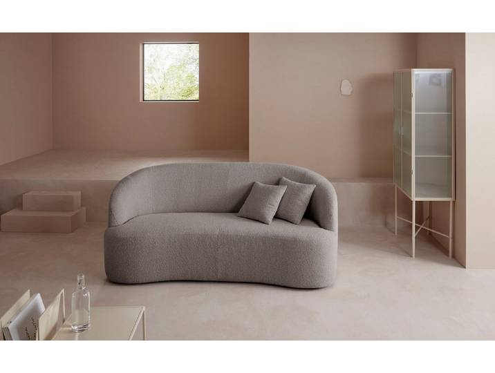 LeGer Home by Lena Gercke 3-Sitzer Dilara, gerundete Rückenlehne und Front, in 3 Bezugsqualitäten