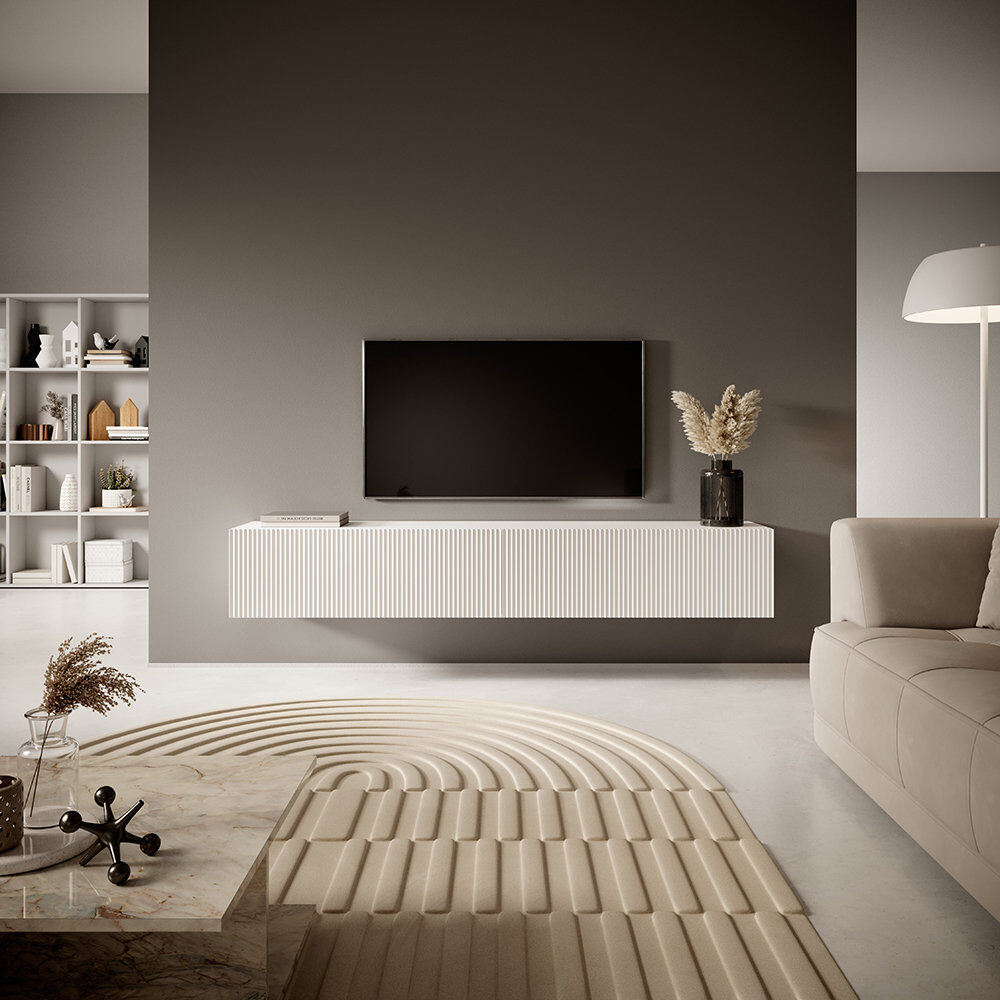Brayden Studio Adorl TV Stand White 30cmH x 175cmW x 31.6cmD