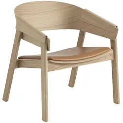Muuto Cover Lounge Chair, refine leder cognac / eiche natur