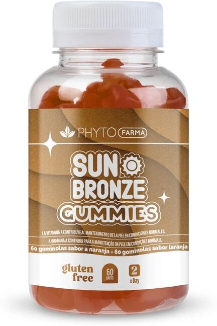 Phytofarma Sun Bronze Gummies 60 Gominolas Naranja