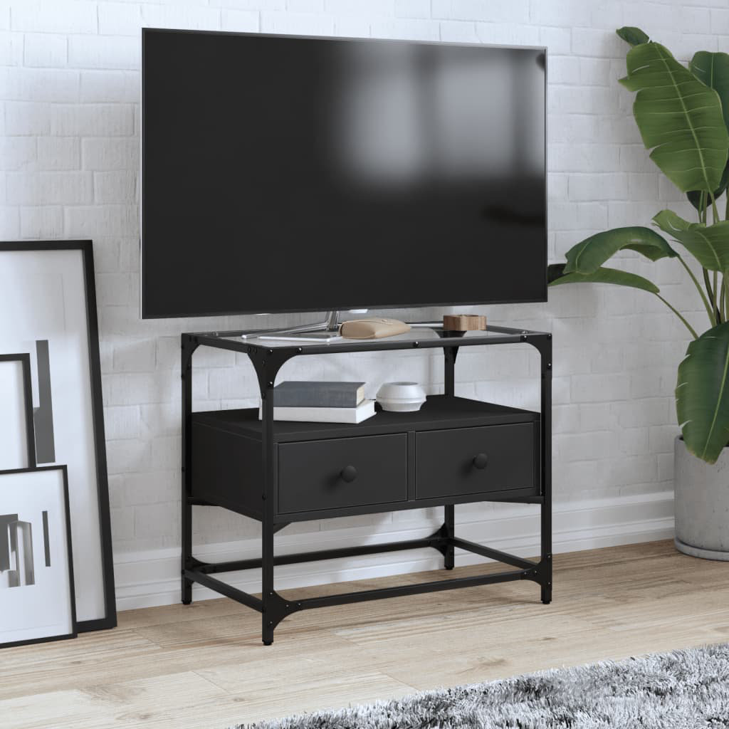 vidaXL Yes_No_Yes_No_No TV Stand Black 60cm