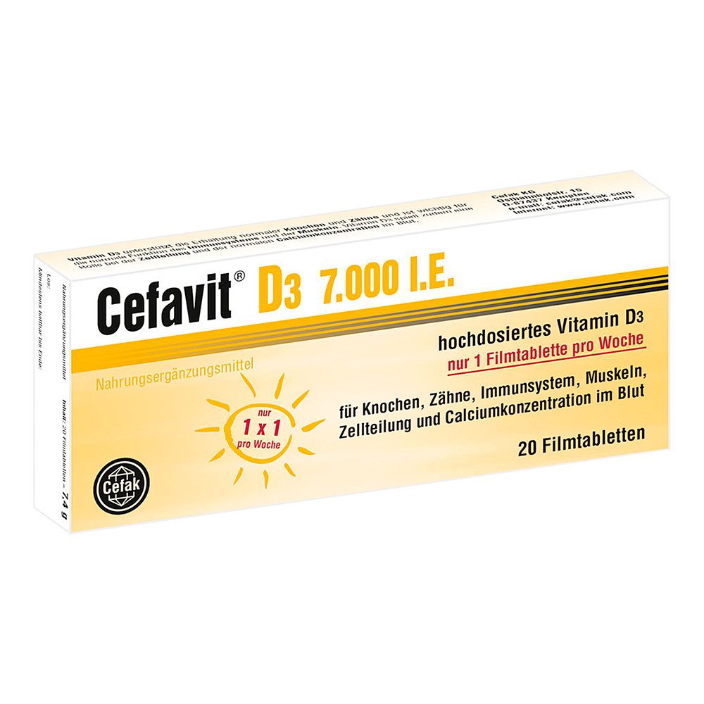 Cefak KG Cefavit D3 7.000 I.e. Filmtabletten 12347737