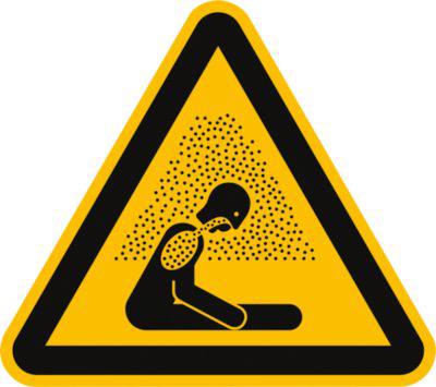 moedel Warnzeichen "Warnung vor Erstickungsgefahr", nach ISO 7010 W041, Folie selbstklebend, Seitenlänge 200 mm