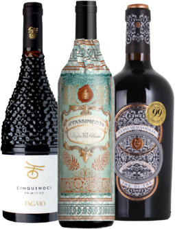 Vinatis Weinpaket - Weine aus Apulien - 3 Fl. - 2.25L