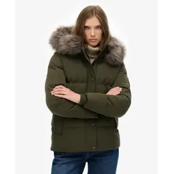 Superdry für Damen. W5011929A Grüne Everest 5 Baffle Steppjacke (XS), Lässig, Recyceltes Polyester, Nachhaltig