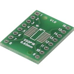 TRU COMPONENTS SSOP16-L Experimentierplatine Epoxyd (L x B) 18 mm x 15.6 mm 35 µm Rastermaß 2.54 mm Inhalt 1 St. 1274813