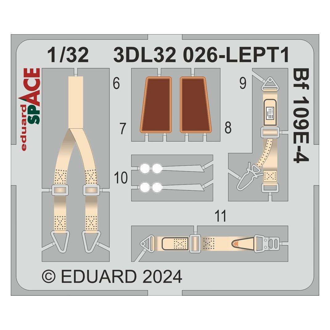 Eduard Bf 109E-4 SPACE 1/32 (3DL32026)