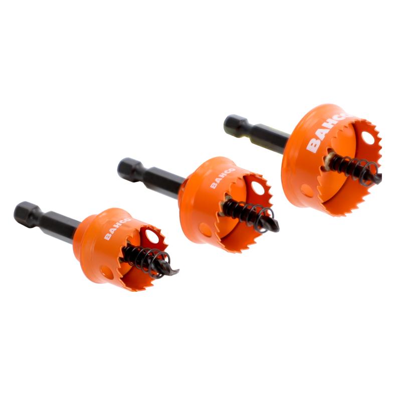 Bahco Bi-Metall-Lochsägen Satz für Metallbleche Ø 20, 25, 32 mm - 3-teilig (38IM-SET-01)