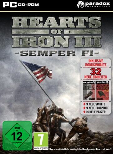 Paradox Interactive - Hearts of Iron 3 Semper Fi (Add-On ) (PC) - Preis vom 11.10.2026 03:10:56 h