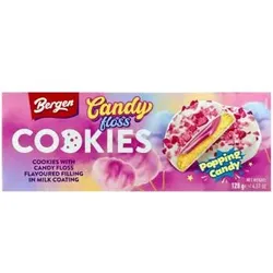 Bergen Candy Floss Popping Candy Cookies 128g
