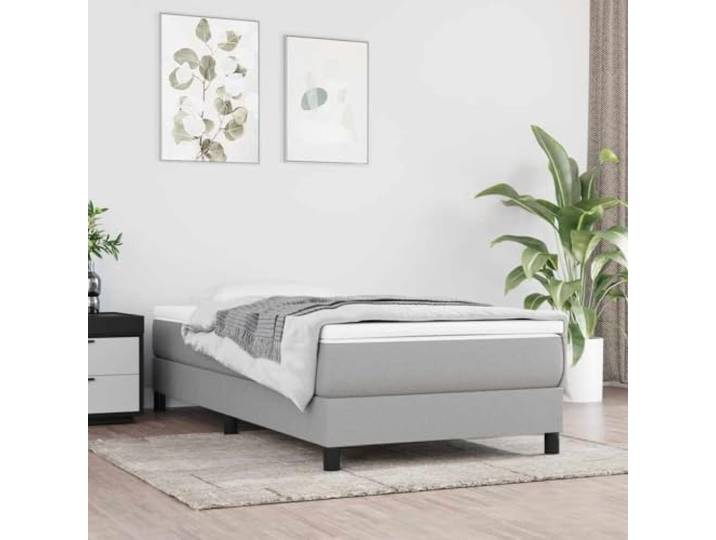 KTHLBRH Taschenfederkernmatratze für Mittel Hellgrau 80x160 cm Stoff 80x160 cm, mittel, hellgrau, Polyester, Taschenfedern, Schaumstoff, atmungsaktiv, strapazierfähig