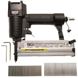 BGS 32801 Druckluft Kombinagler für Klammern & Nägel