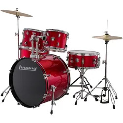 Ludwig Schlagzeug Ludwig Accent FUSE 20" Red Complete Set LC19014, 20"x16"BD/10"... - Schlagzeug