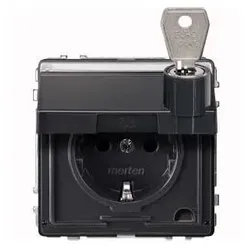 Merten SCHUKO-Steckdose anth MEG2316-7214