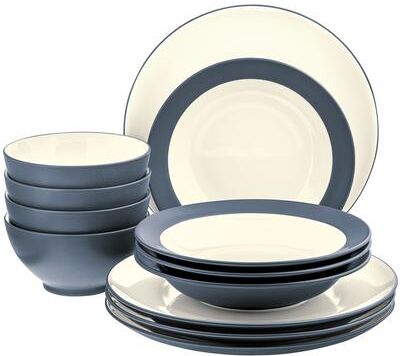 Noritake Colorwave 12-Piece Coupe Dinnerware Set, Service for 4