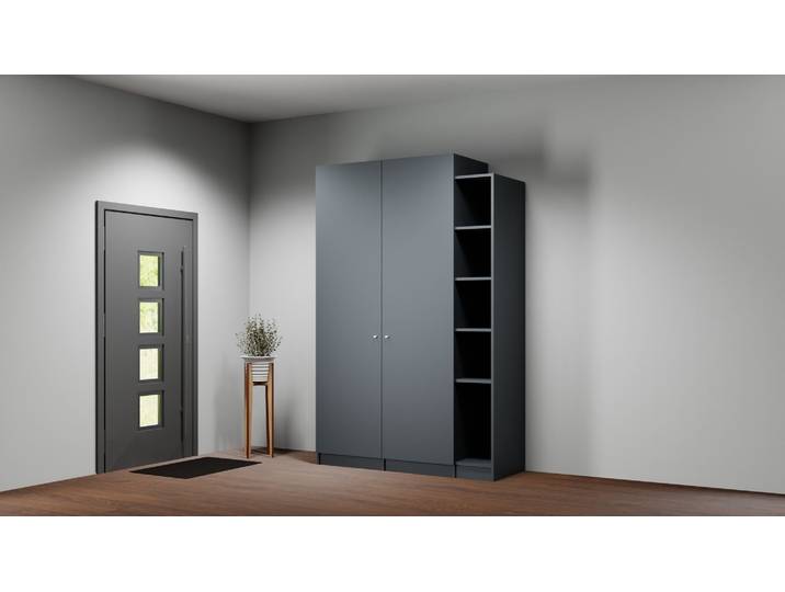 Armoire blanche sur mesure Mélaminé premium Noir