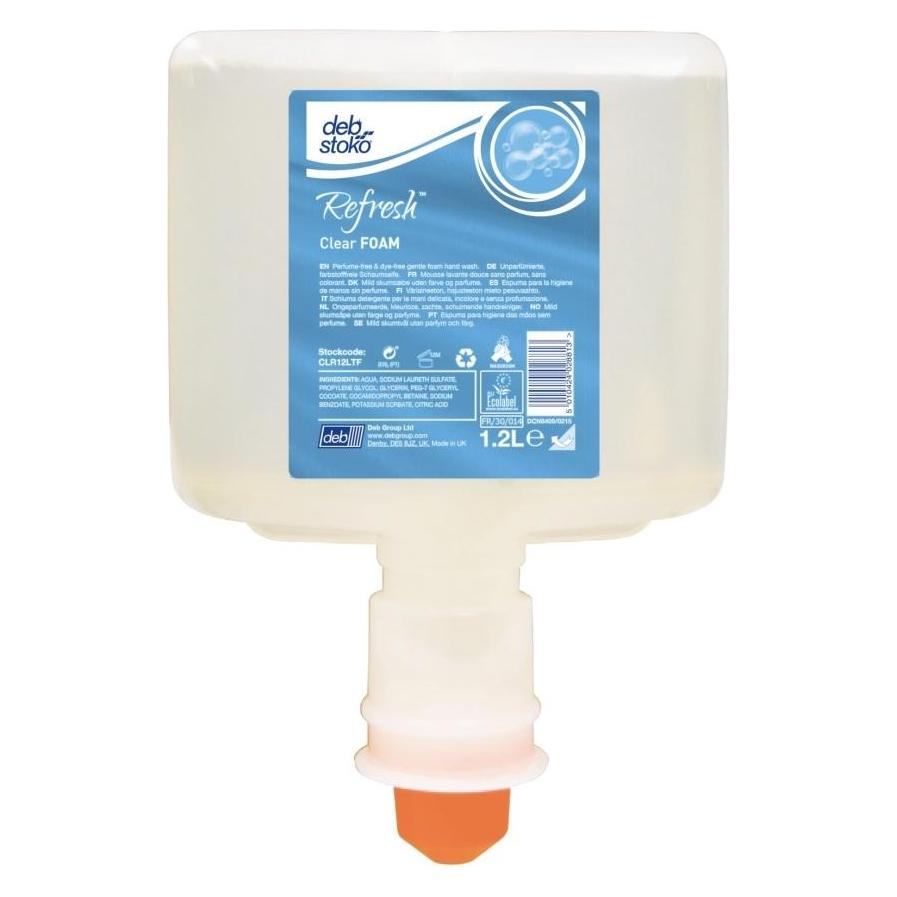 Stoko Schaumseife Clear FOAM Pure 1,2 l passend für 4707 020 195 ohne Duft-/Farbstoffe (1200 ml) (CLR12LTF)