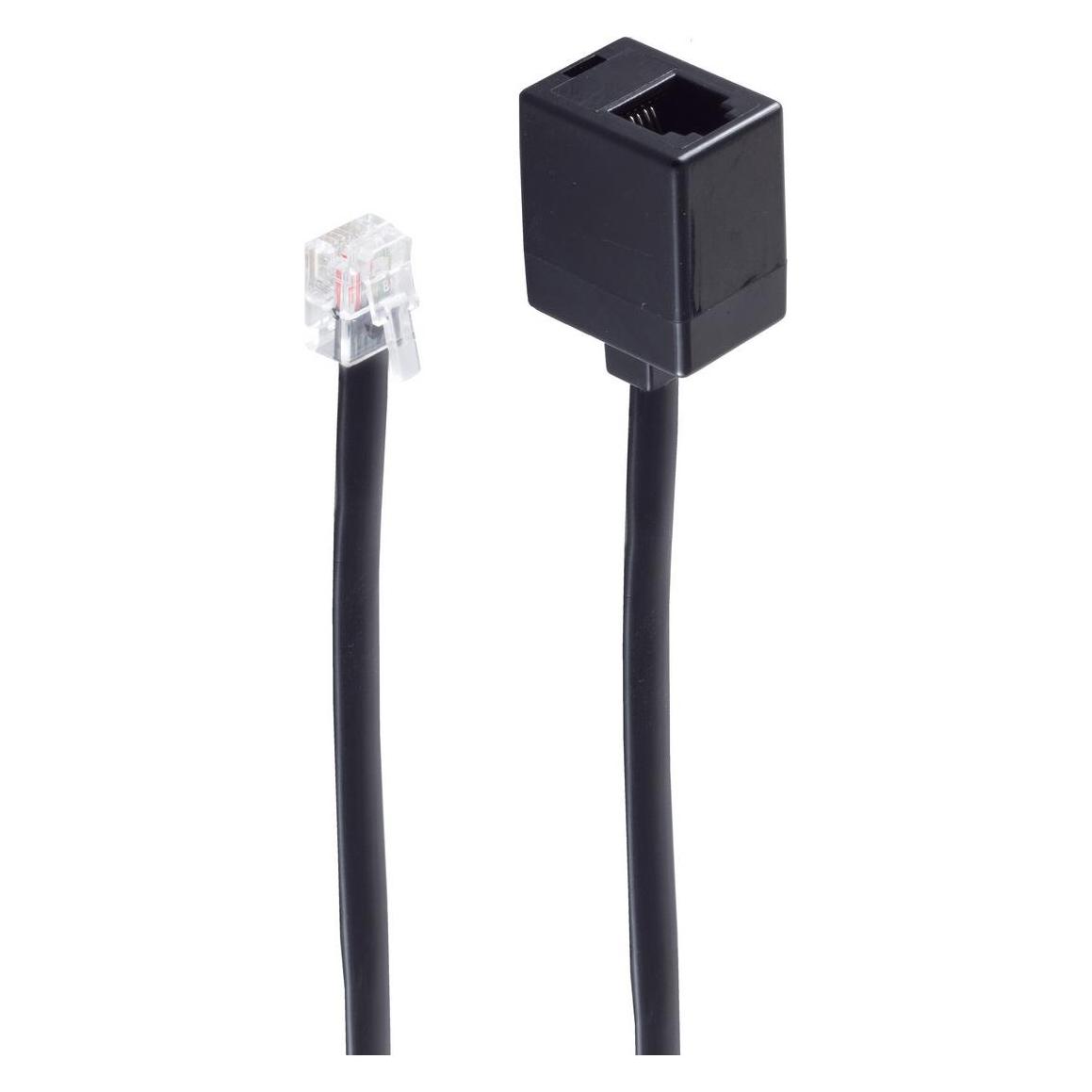 Shiverpeaks -BASIC-S--Western-Stecker 6/6 auf Western-Kupplung 6/6, 10m (BS70230-6/6)