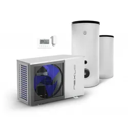Luft Wasser Wärmepumpe Nexus 13kW EVI Monoblock Komplettpaket Wärmepumpenheizung