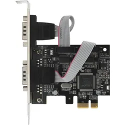 Exsys GmbH PCIe 2S Seriell RS-232 Karte (ASIX/MosChip), Kontrollerkarte