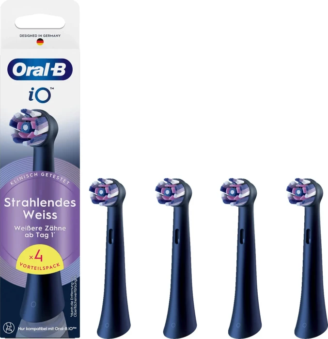 Oral-B iO Radiant White Black 4 Stück, 4 Stk