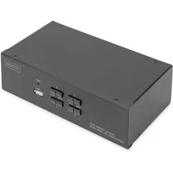 Digitus DS-12882, KVM Switch, Schwarz
