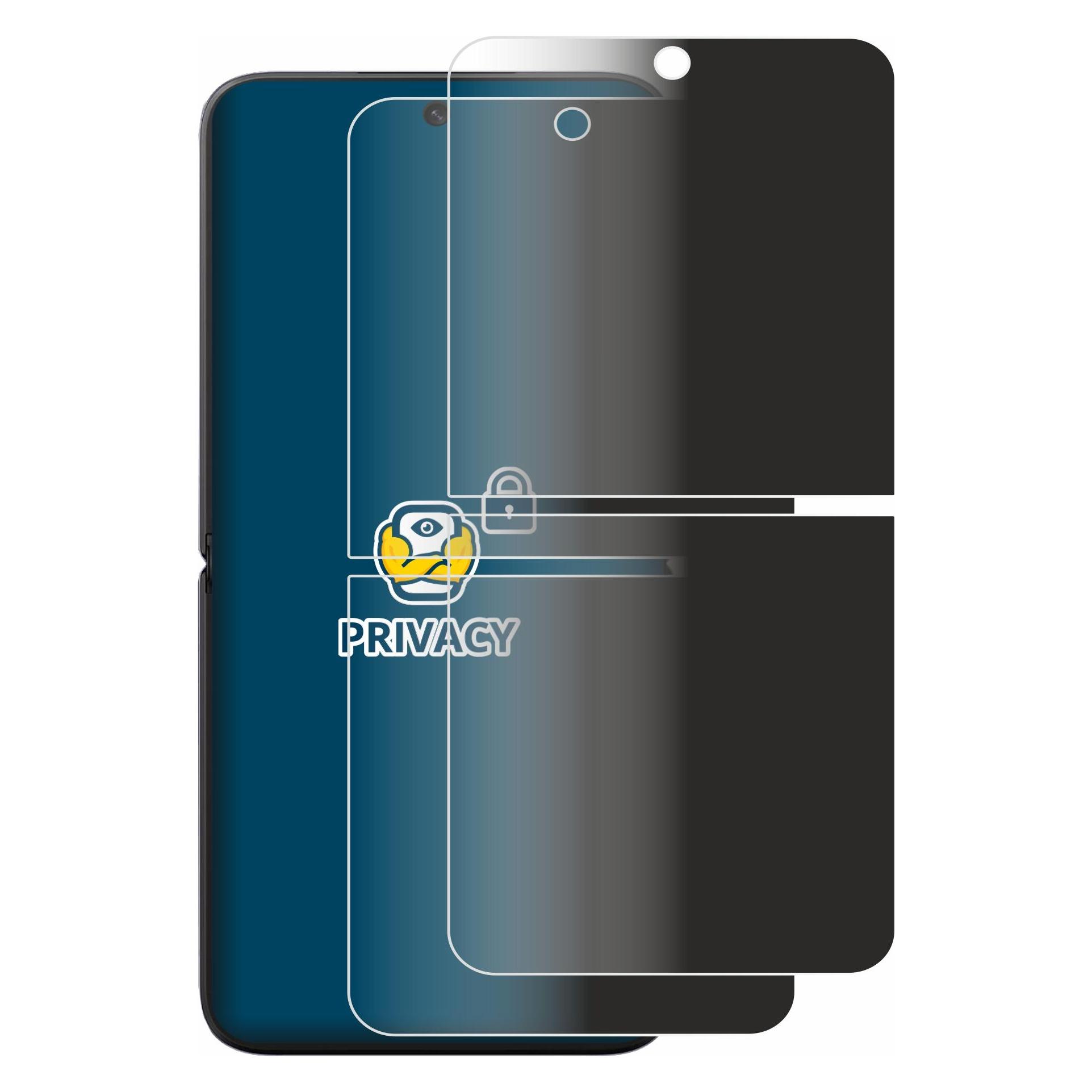 Brotect Sichtschutzfolie für Xiaomi MIX Flip Anti-Spy Privacy Folie Blaulicht-Schutz (2 Stk., Xiaomi MIX Flip) (4360060)