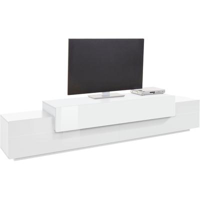 Lowboard HOME AFFAIRE "Coro,Lowboard,TV-Kommode,TV-Möbel,TV-Bank", weiß (weiß, weiß hochglanz), B:240cm H:51,6cm T:45cm, Sideboards, Lowboard, mit 3 Klappen, (B/T/H) 240x45x51,6 cm
