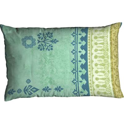 Kissenbezug CASATEX "Indi", blau (türkis), B:80cm L:40cm, Satin, Obermaterial: 100% Baumwolle, Kissenbezüge, Kissenbezug, Kissenbezug mit Ornamenten, passend zur Bettwäsche in Qualität Satin