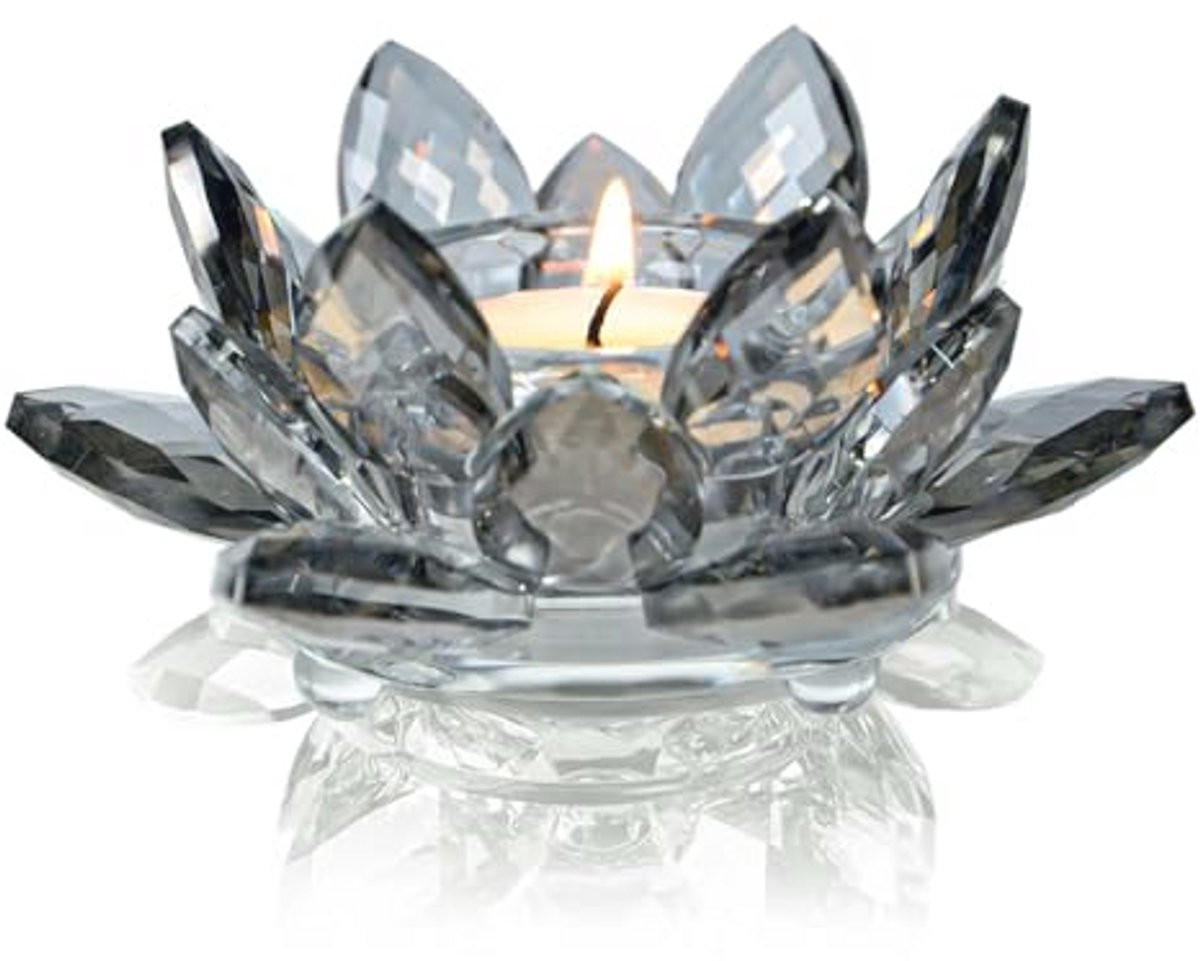 Kristallen Lotus Bloem Theelicht Kandelaar voor Decoratie en Cadeaus