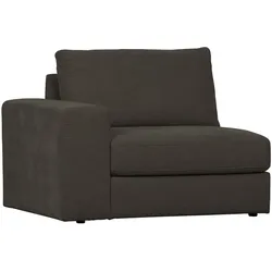 Modulsofa Family 1-Seat Element, Webstoff modern, links, anthrazit – flexibel kombinierbar