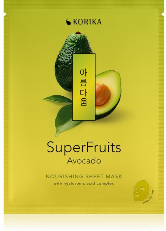 KORIKA SuperFruits Avocado - Nourishing Sheet Mask nourishing sheet mask 25 g