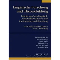 Empirische Forschung und Theoriebildung, Fachbücher von Wolfgang Klein, Ursula Bredel, Bernt Ahrenholz, Martina Rost-Roth, Romuald Skiba