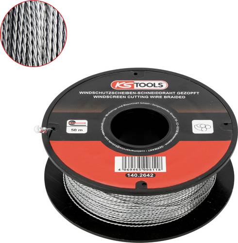 KS Tools Scheiben-Schneiddraht, gezopft, 50m 140.2642