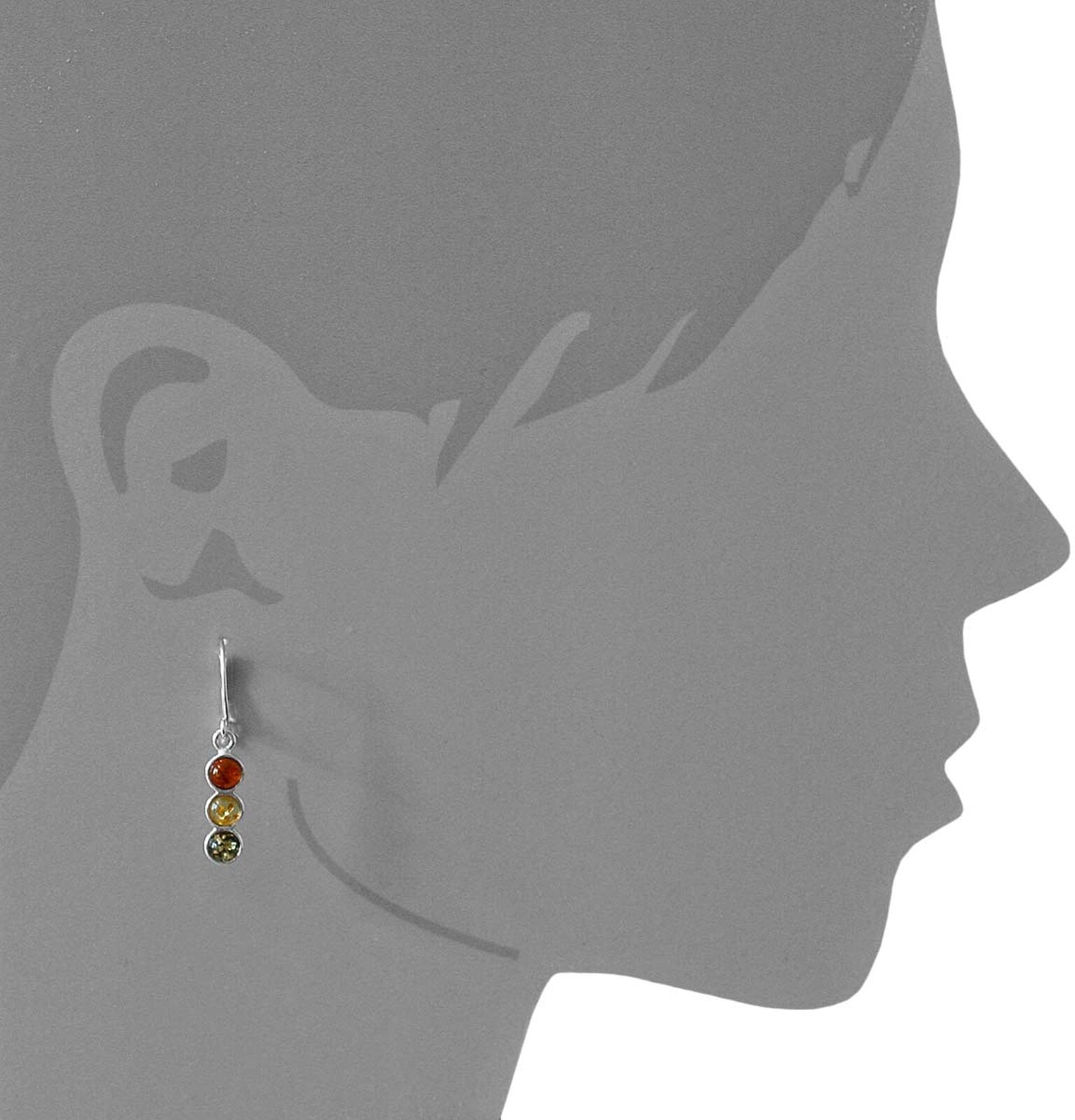 Paar Ohrhänger OSTSEE-SCHMUCK "Ostsee-Schmuck Ohrhänger Kim Ohrhänger Kim", weiß (weiß, neutral), Ohrringe, Damen, 36 x 6mm, Silber 925 (Sterlingsilber), Paar Ohrhänger