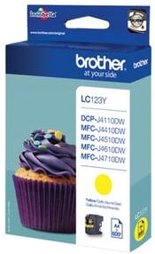 Brother LC-123Y cartucho de tinta amarillo