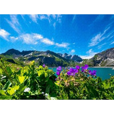 CALVENDO Puzzle Flora am Lünersee | 2000 Teile Lege-Größe 90x67cm Foto-Puzzle für glückliche Stunden