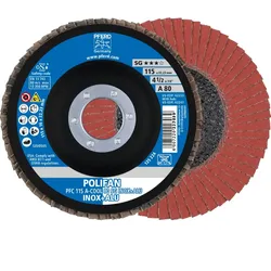 PFERD TOOLS POLIFAN Fächerscheibe PFC konisch SG INOX+ALU Edelstahl/Alu - 67758115