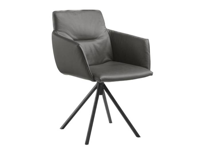 Musterring JustB! SP500 Armlehnstuhl in Leder mit Stativgestell