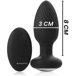 Black&Silver, Analtoy, Wells Anal Plug Silikon Fernbedienung